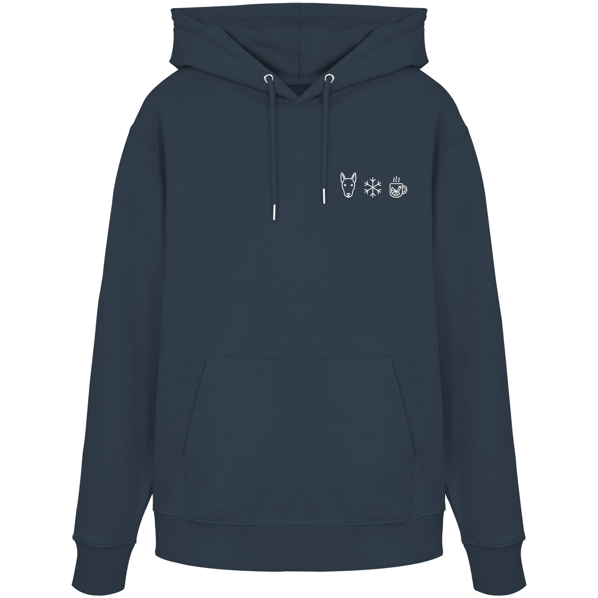 Bullterrier - Schneeflocke Glühwein - Organic Hoodie