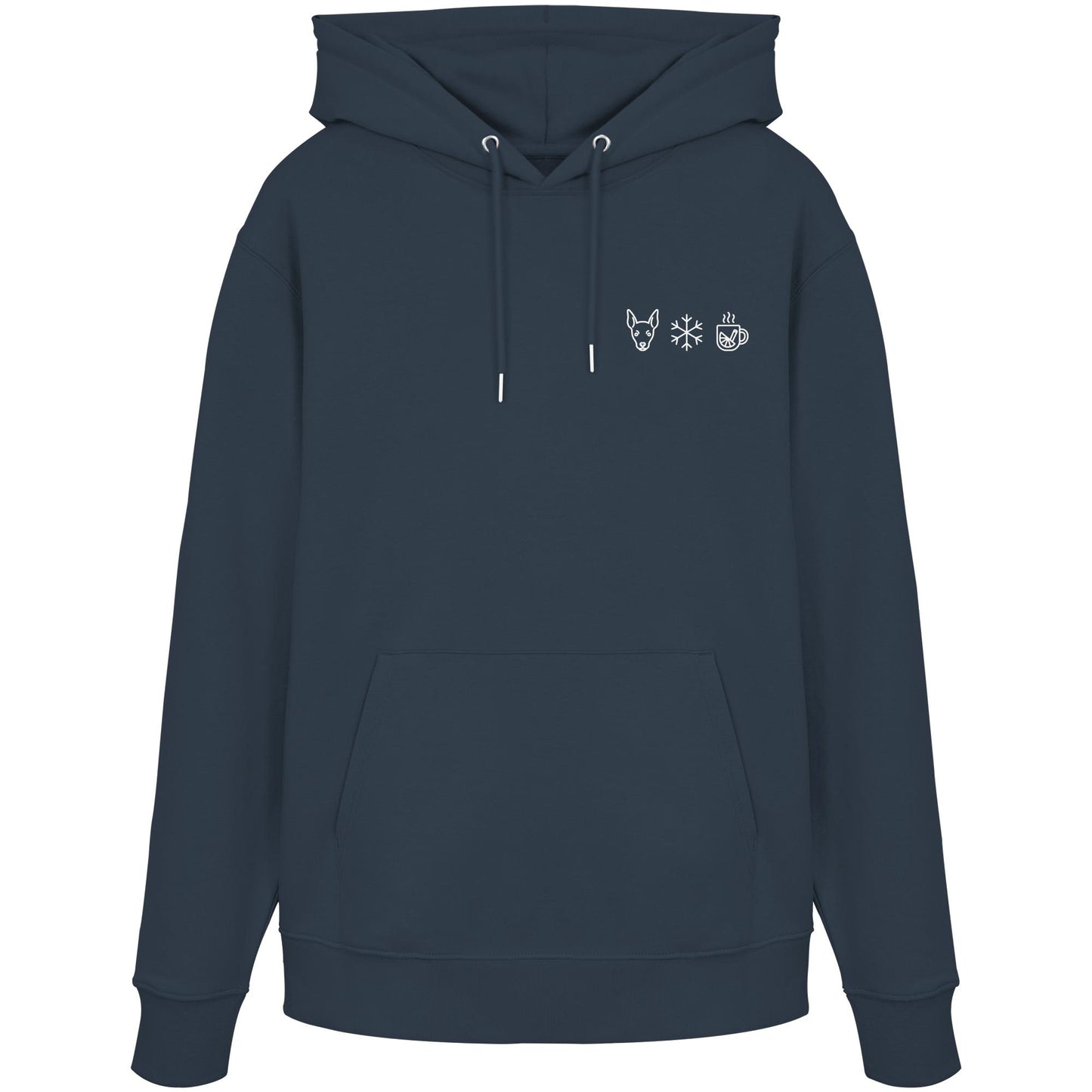 Zwergpinscher - Schneeflocke Glühwein - Organic Hoodie