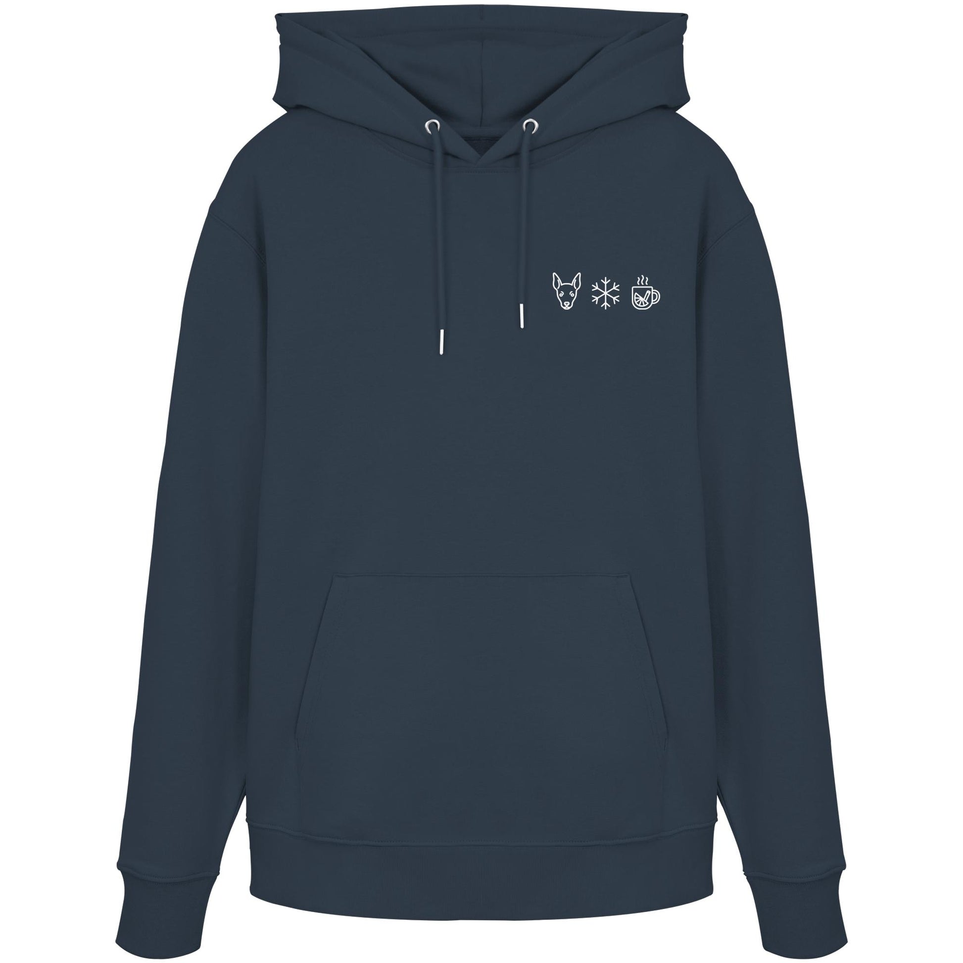 Zwergpinscher - Schneeflocke Glühwein - Organic Hoodie
