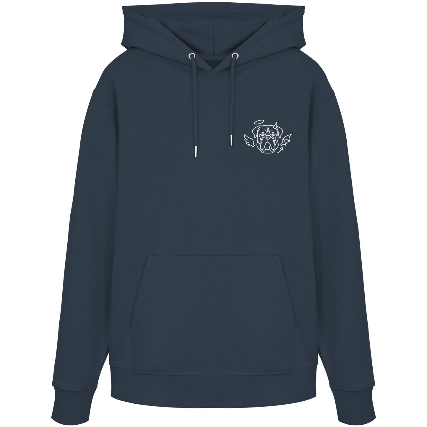Halo & Horns - Bordeauxdogge - Organic Hoodie