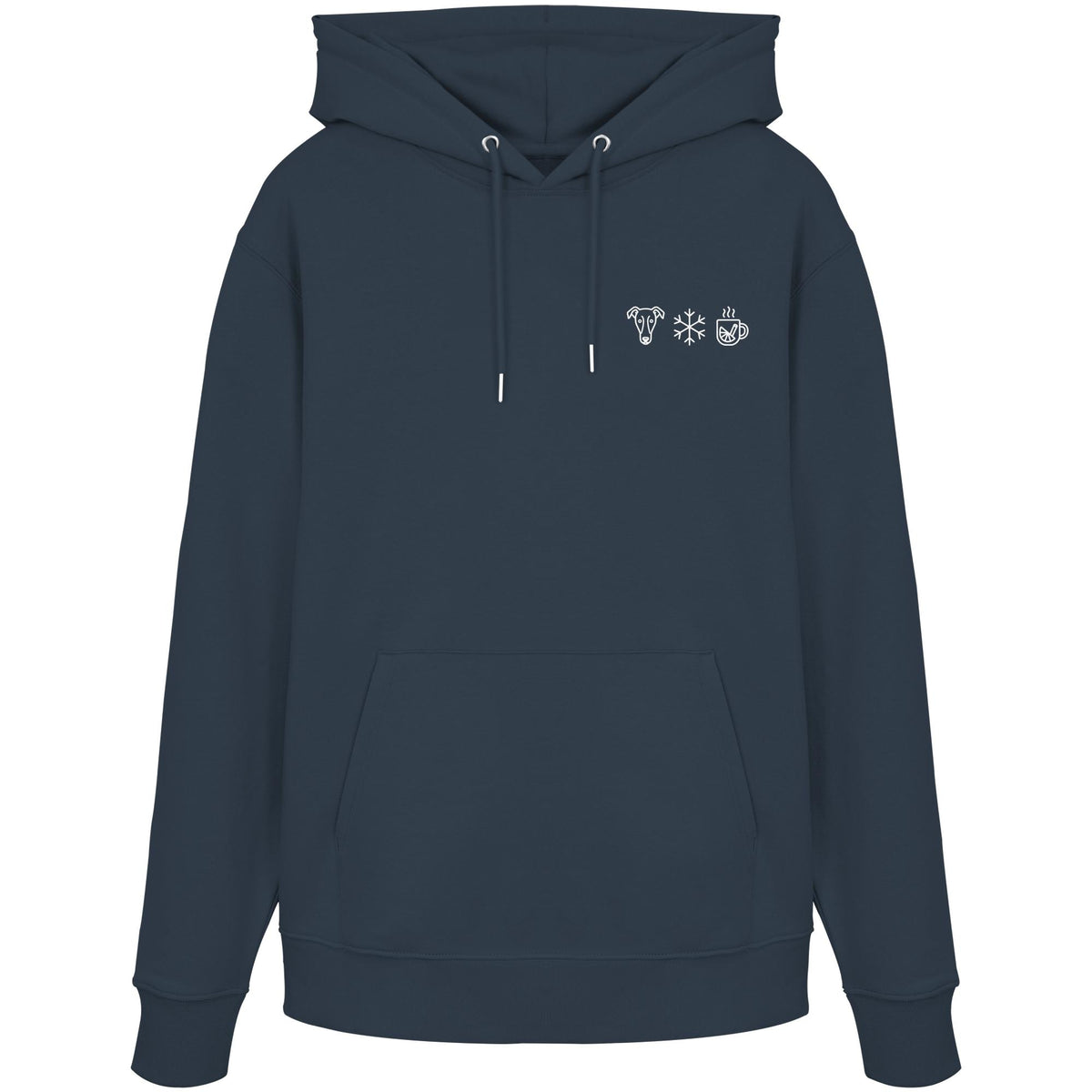 Windhund - Schneeflocke Glühwein - Organic Hoodie