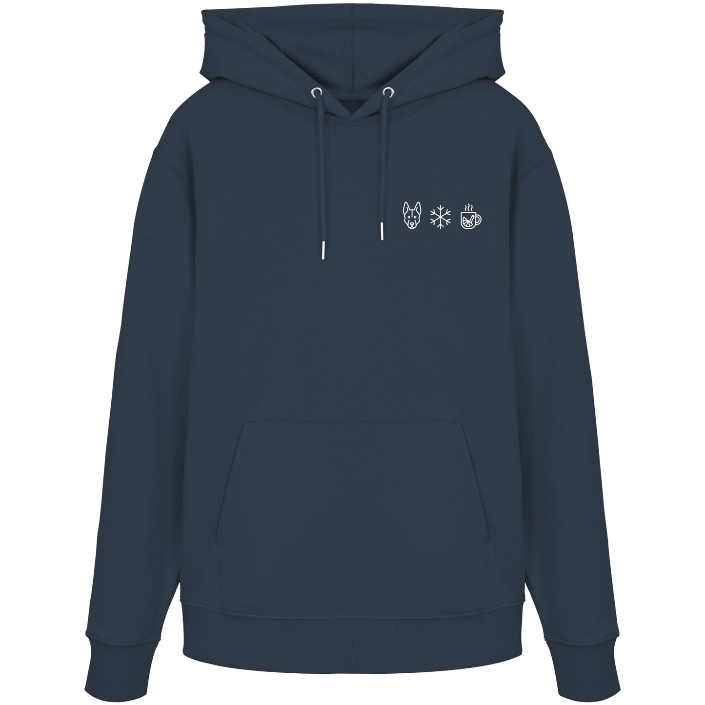 Holländischer Schäferhund - Schneeflocke Glühwein - Organic Hoodie