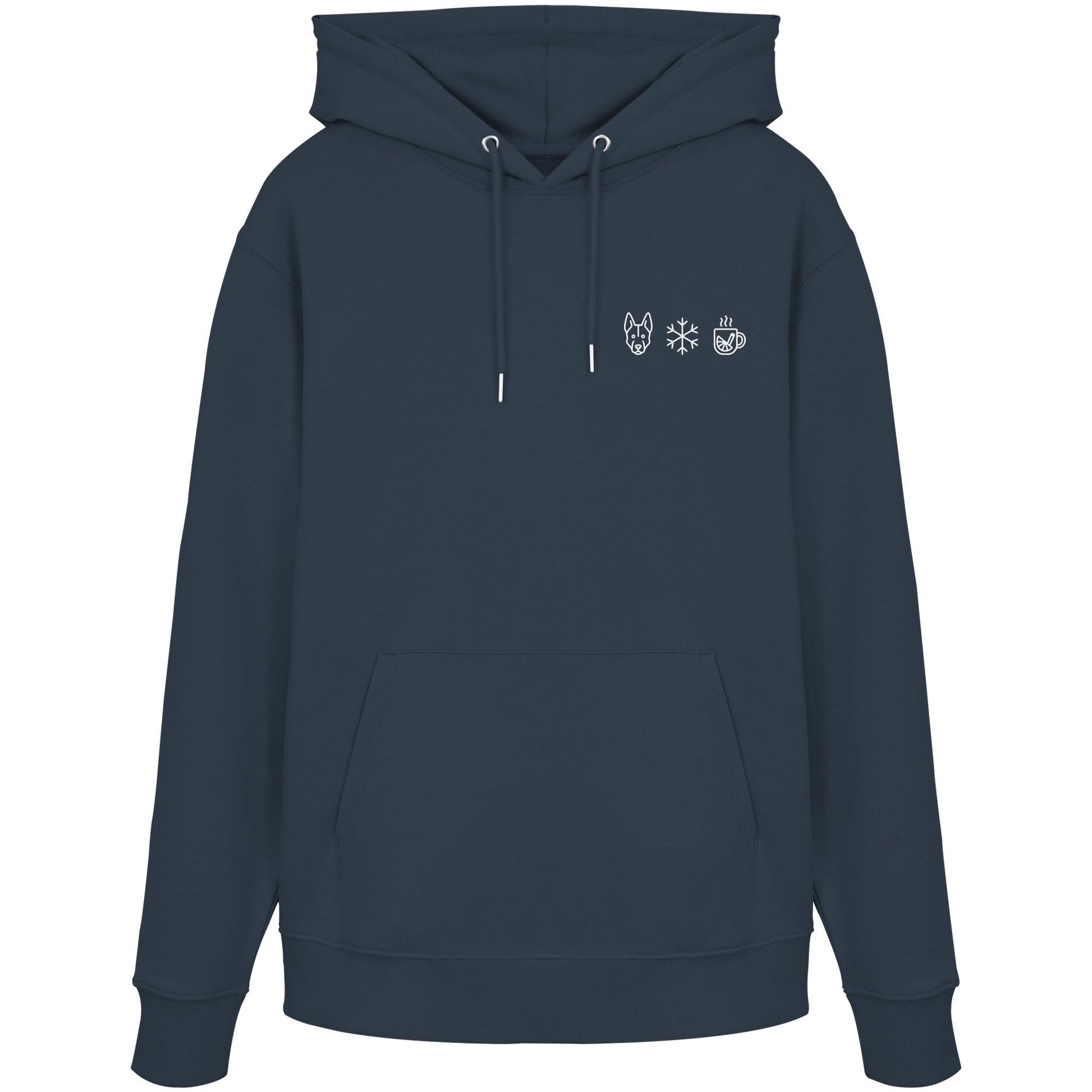 Holländischer Schäferhund - Schneeflocke Glühwein - Organic Hoodie