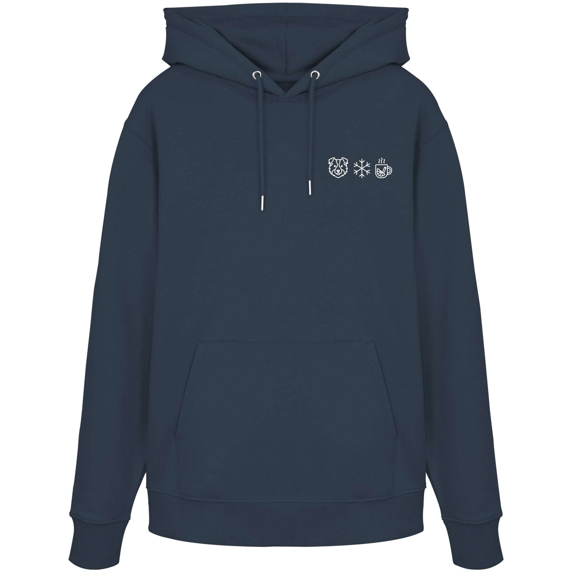 Australian Shepherd - Schneeflocke Glühwein - Organic Hoodie
