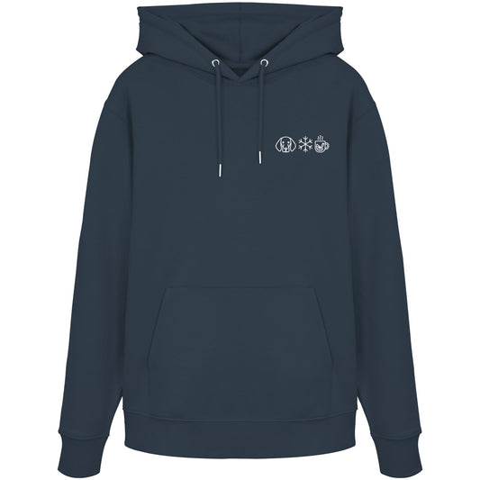 Bayerischer Gebirgsschweißhund - Schneeflocke Glühwein - Organic Hoodie