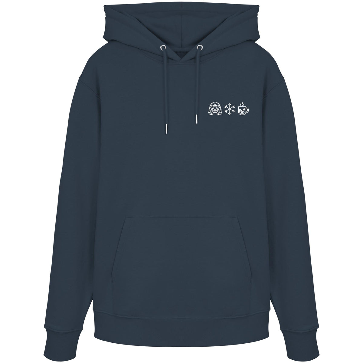 English Springer Spaniel - Schneeflocke Glühwein - Organic Hoodie