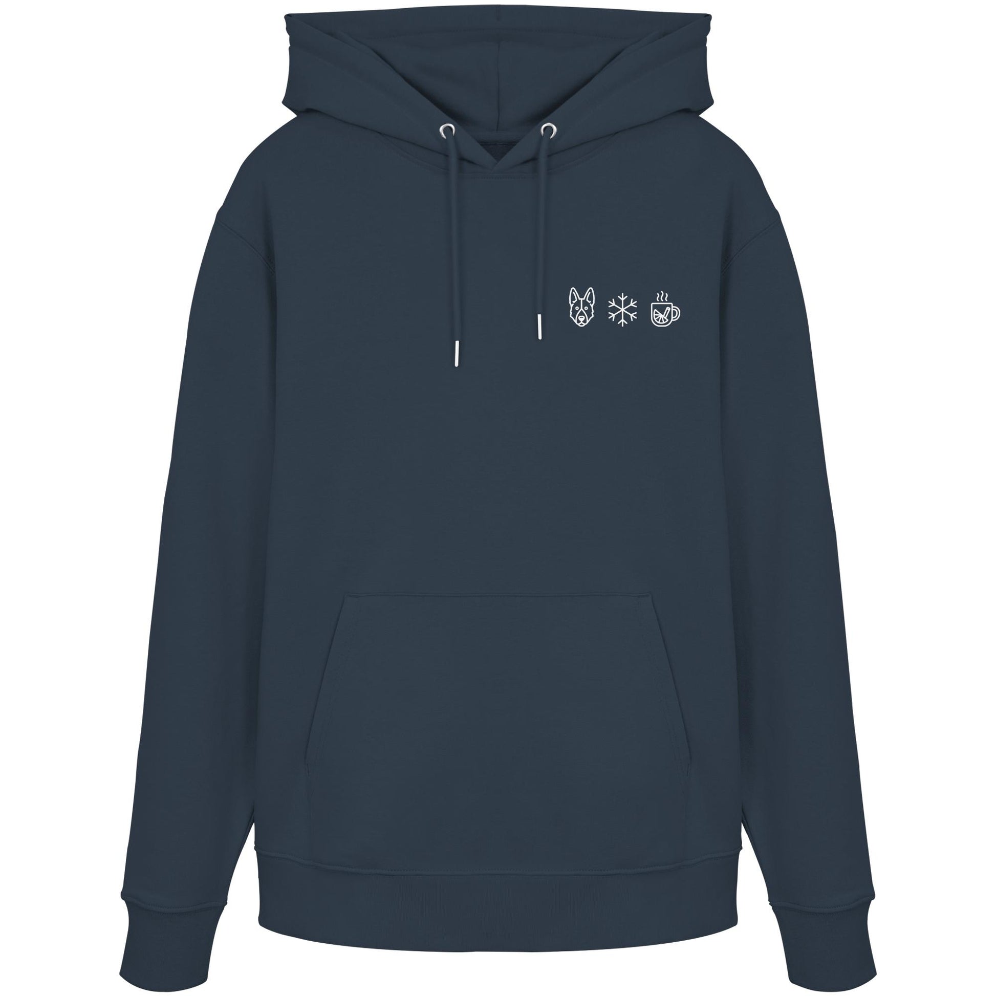 Deutscher Schäferhund - Schneeflocke Glühwein - Organic Hoodie