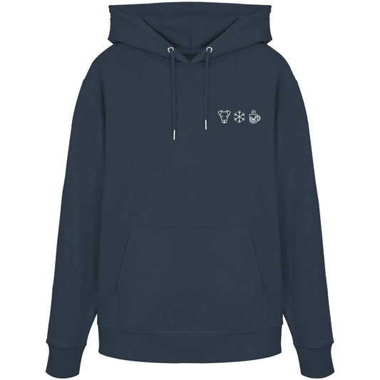 Deutscher Pinscher - Schneeflocke Glühwein - Organic Hoodie