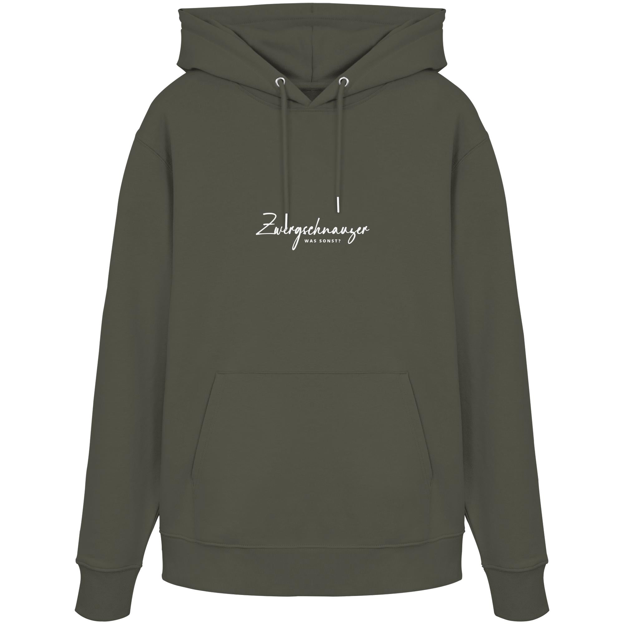 Was sonst? Zwergschnauzer - Organic Hoodie