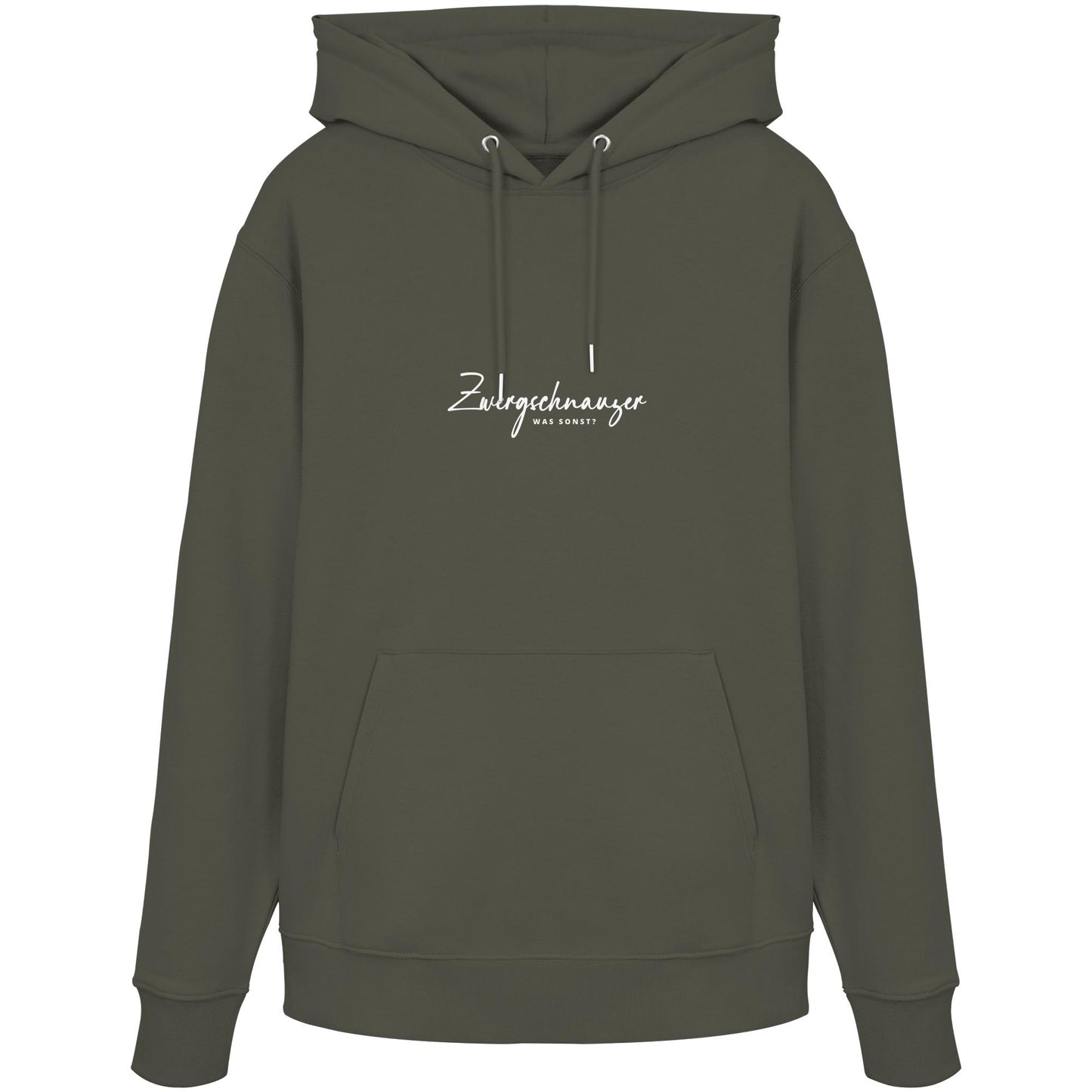 Was sonst? Zwergschnauzer - Organic Hoodie