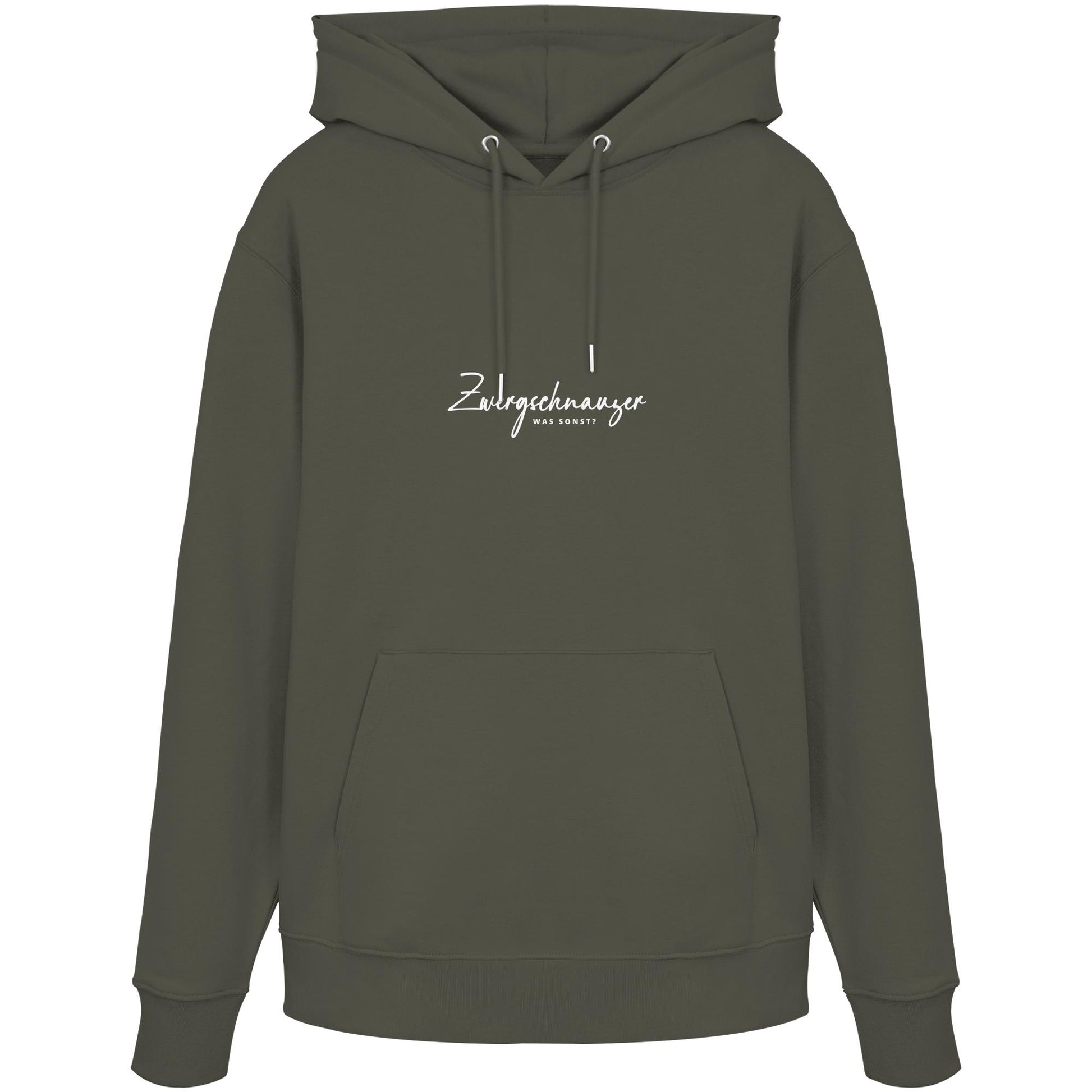 Was sonst? Zwergschnauzer - Organic Hoodie