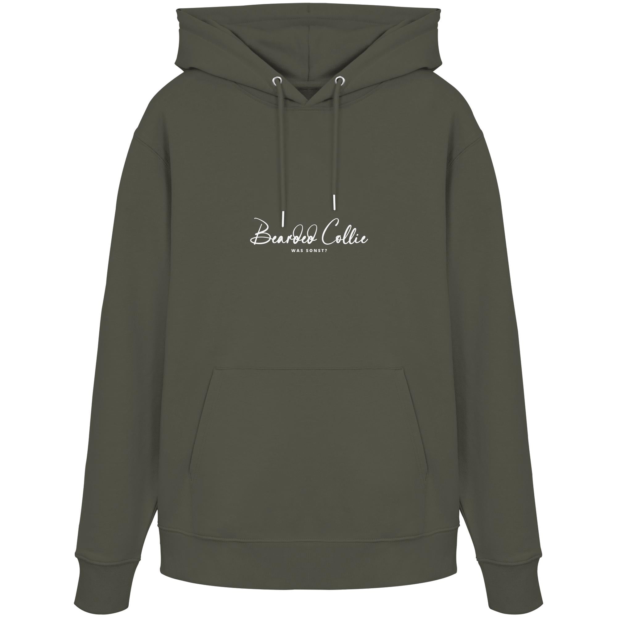 Was sonst? Bearded Collie - Organic Hoodie