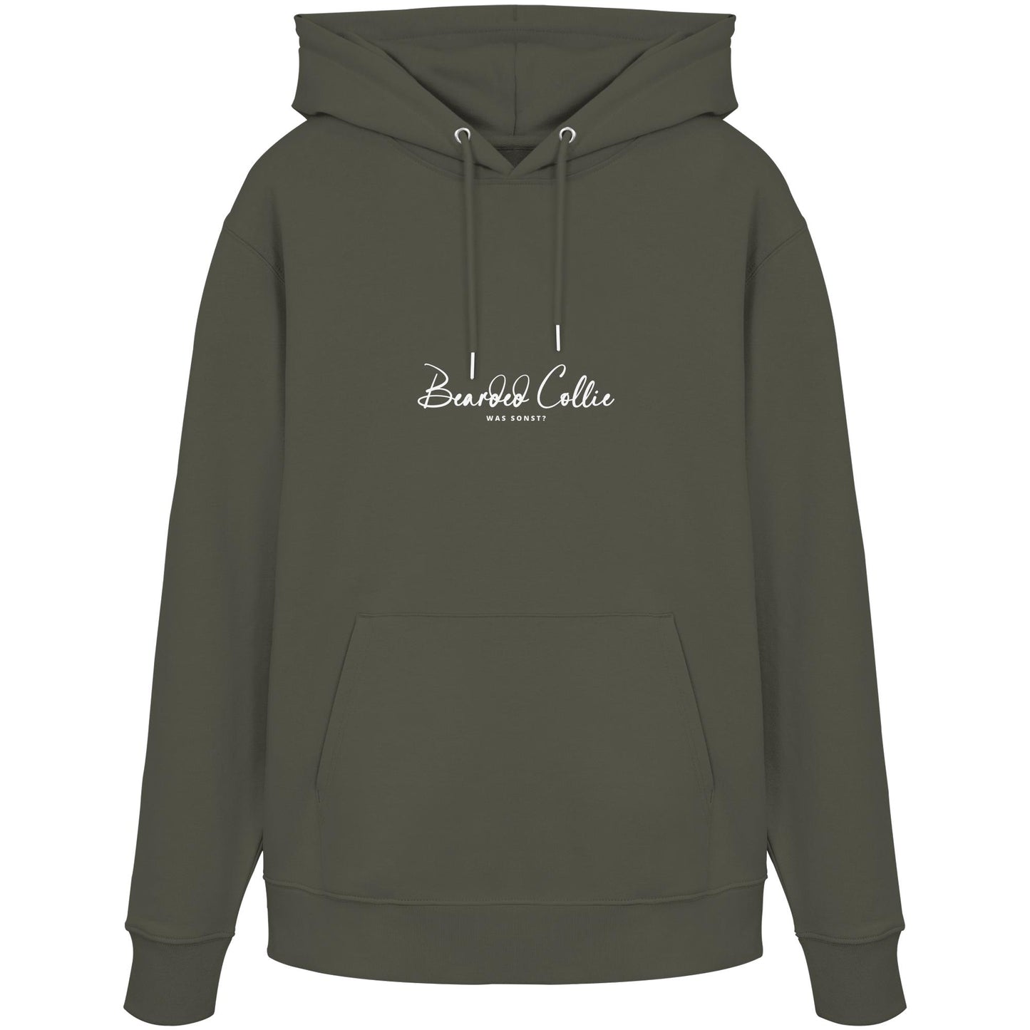 Was sonst? Bearded Collie - Organic Hoodie