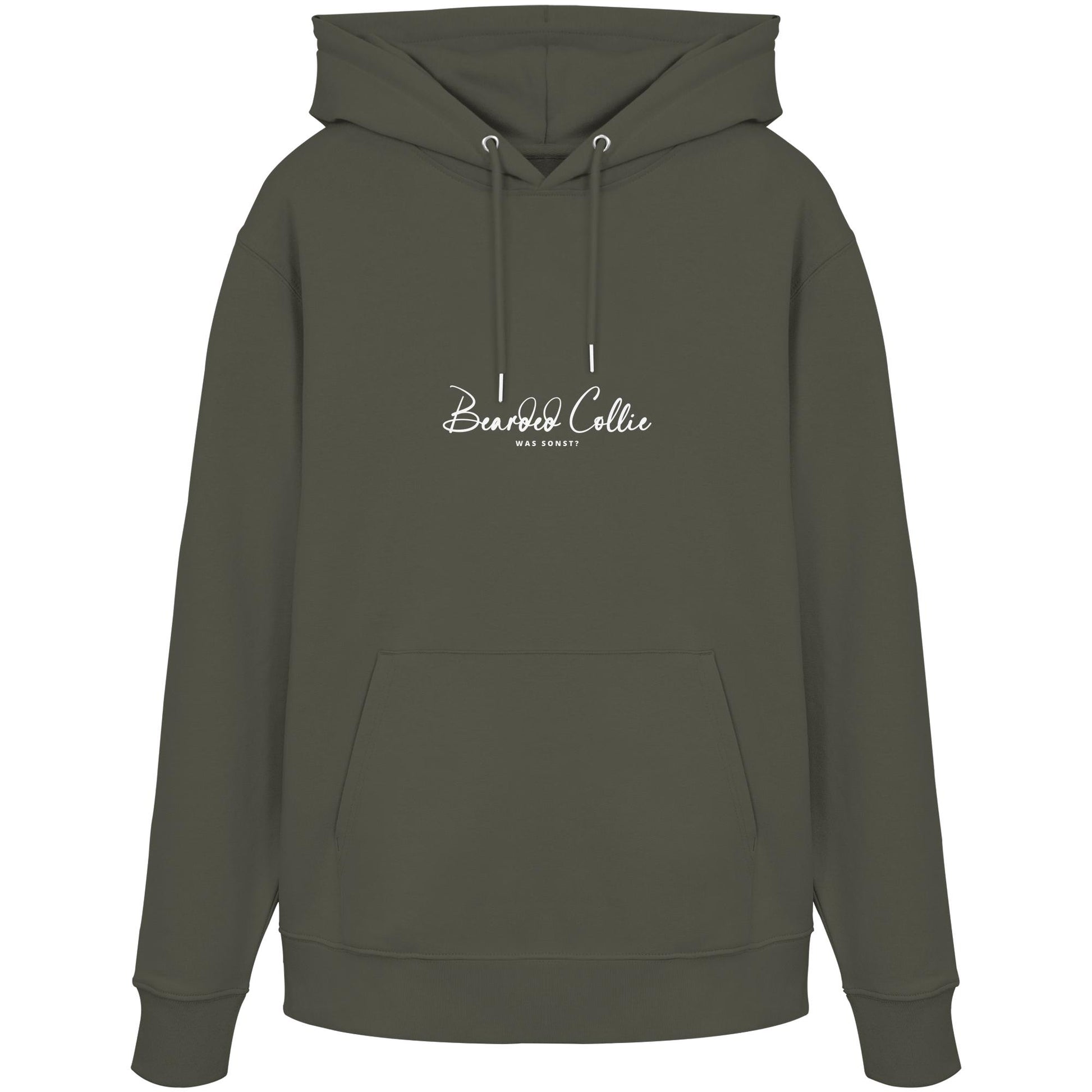 Was sonst? Bearded Collie - Organic Hoodie