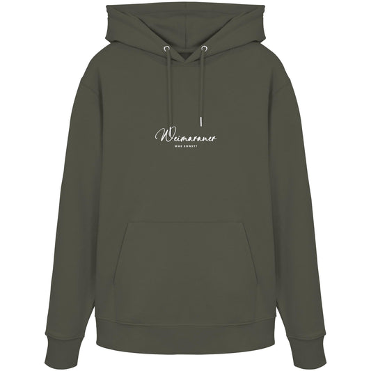 Was sonst? Weimaraner - Organic Hoodie