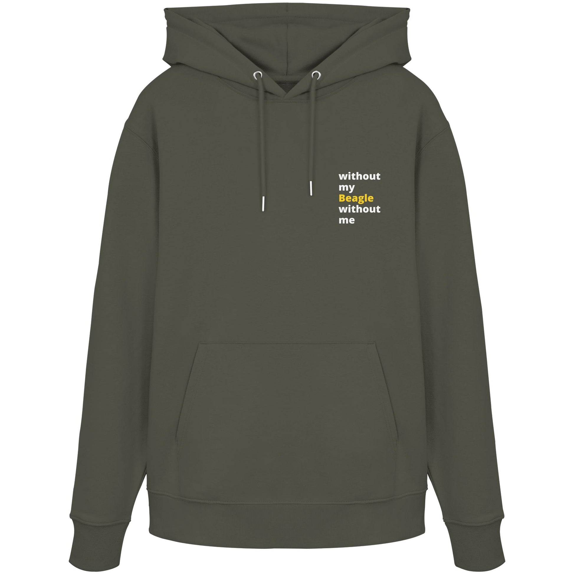 without my beagle - Organic Hoodie