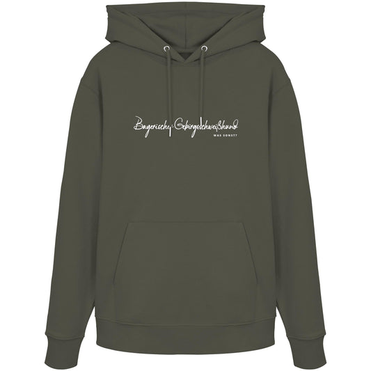 Was sonst? Bayerischer Gebirgsschweißhund - Organic Hoodie