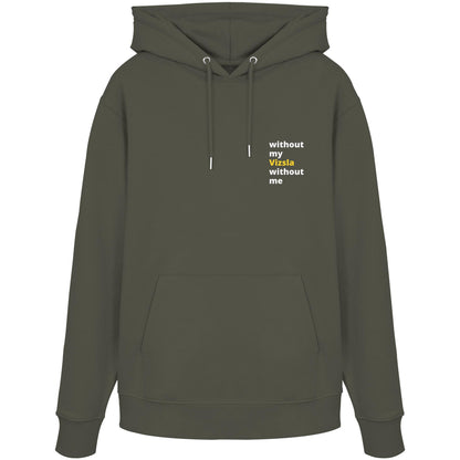 without my vizsla - Organic Hoodie