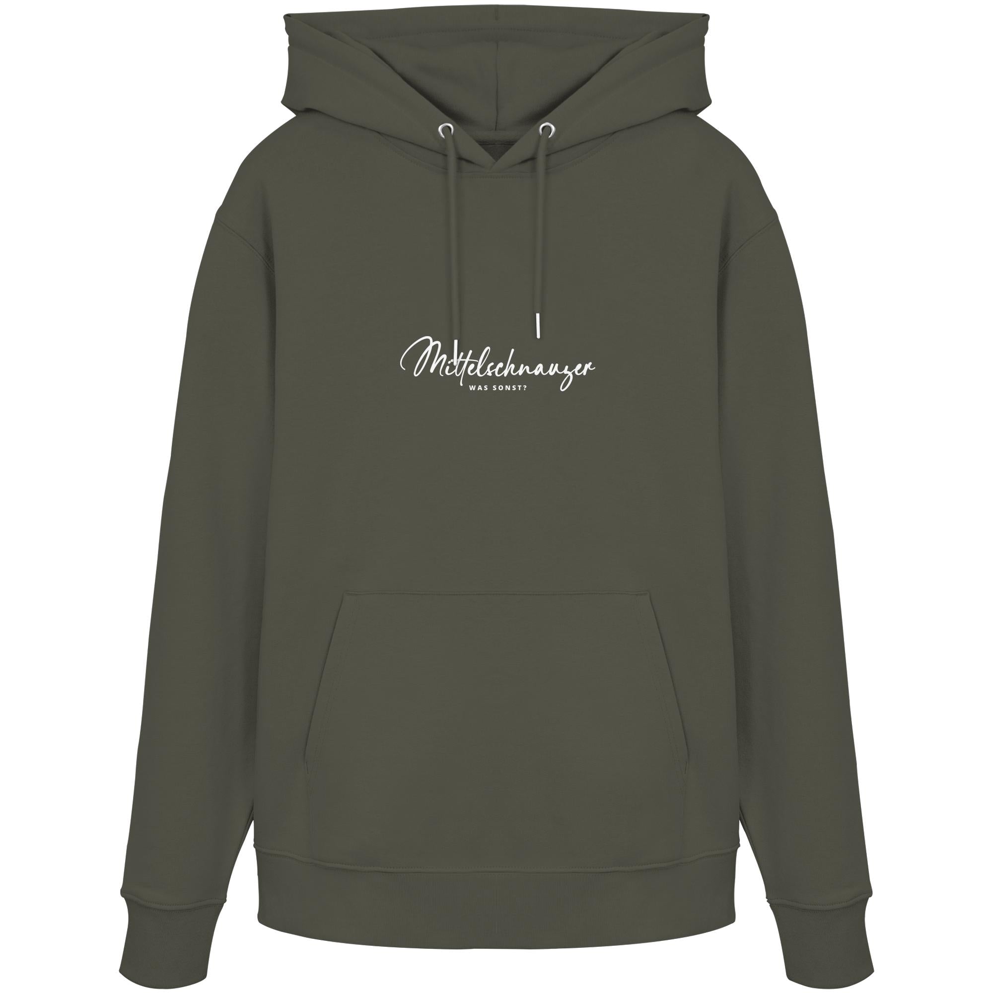 Was sonst? Mittelschnauzer - Organic Hoodie