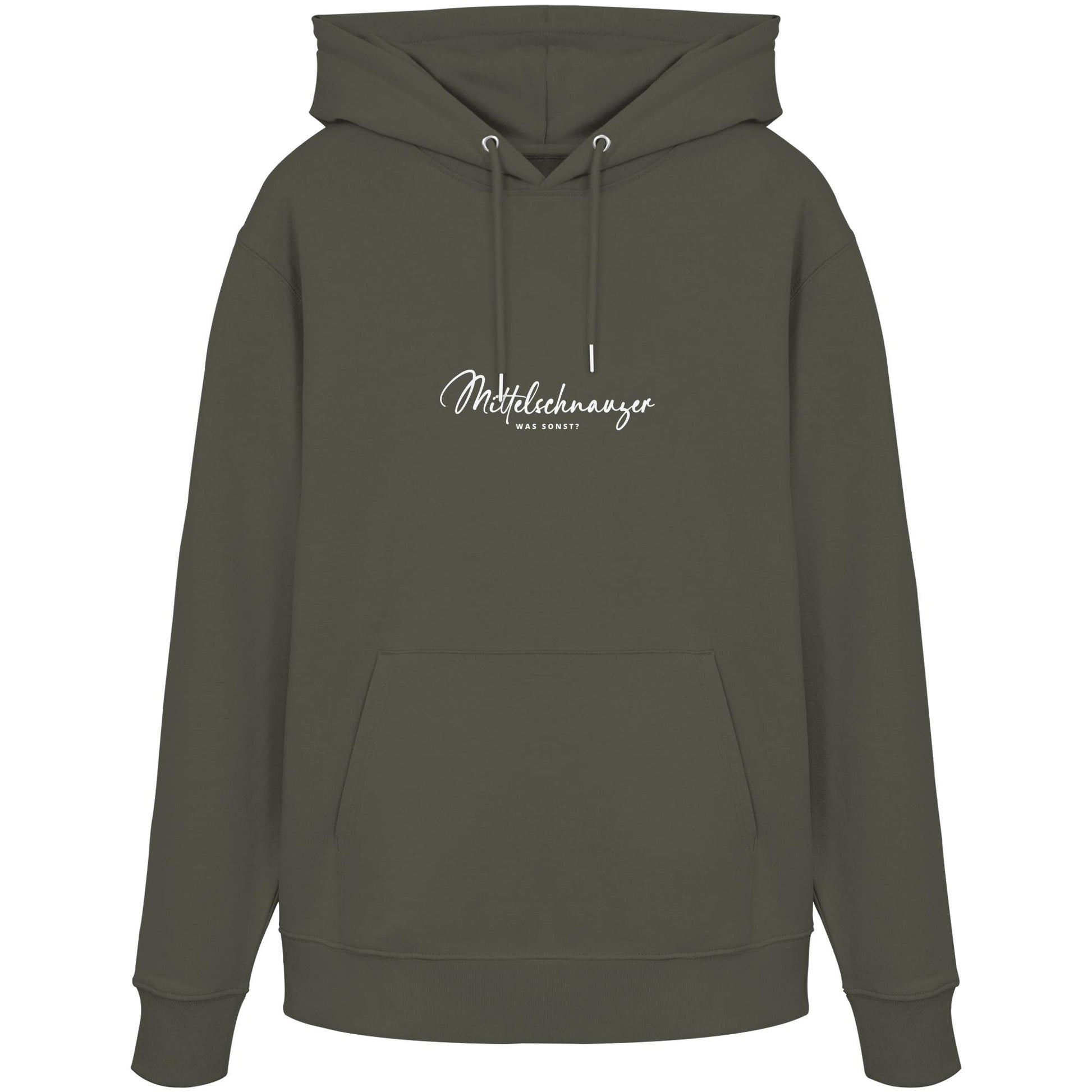 Was sonst? Mittelschnauzer - Organic Hoodie
