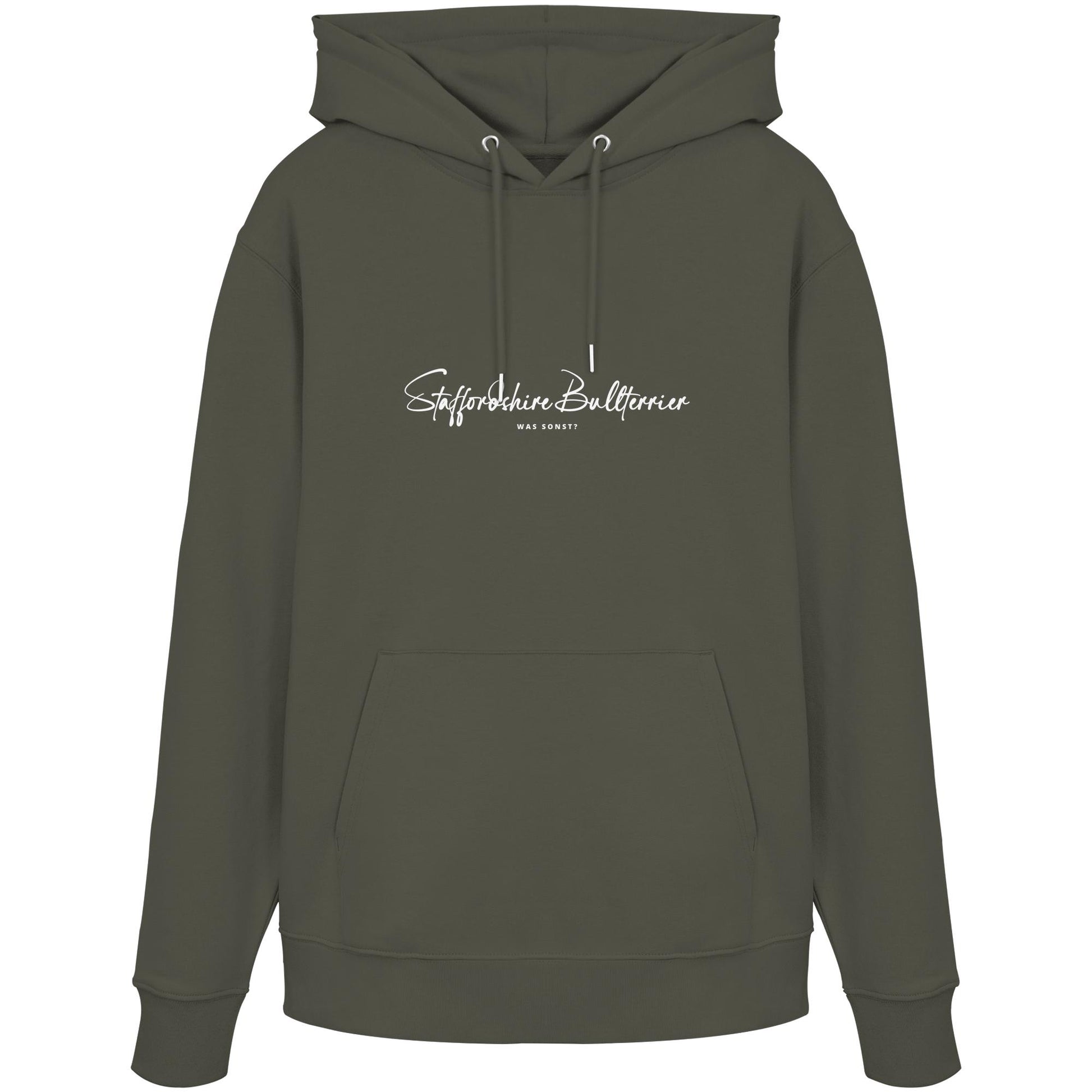 Was sonst? Staffordshire Bullterrier - Organic Hoodie