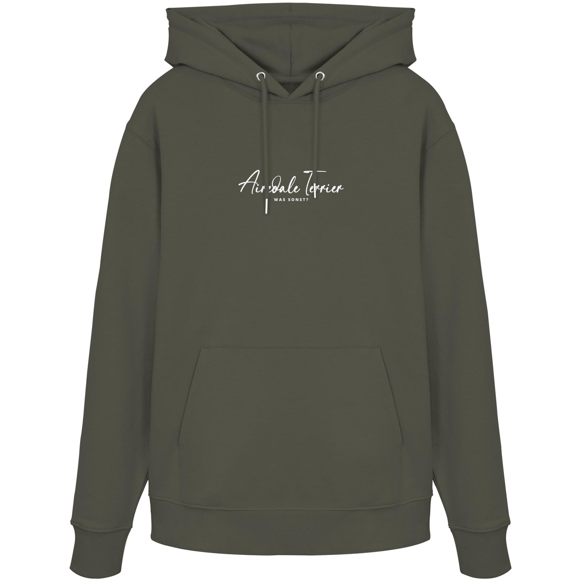 Was sonst? Airedale Terrier - Organic Hoodie