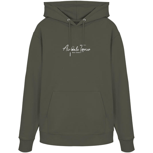 Was sonst? Airedale Terrier - Organic Hoodie