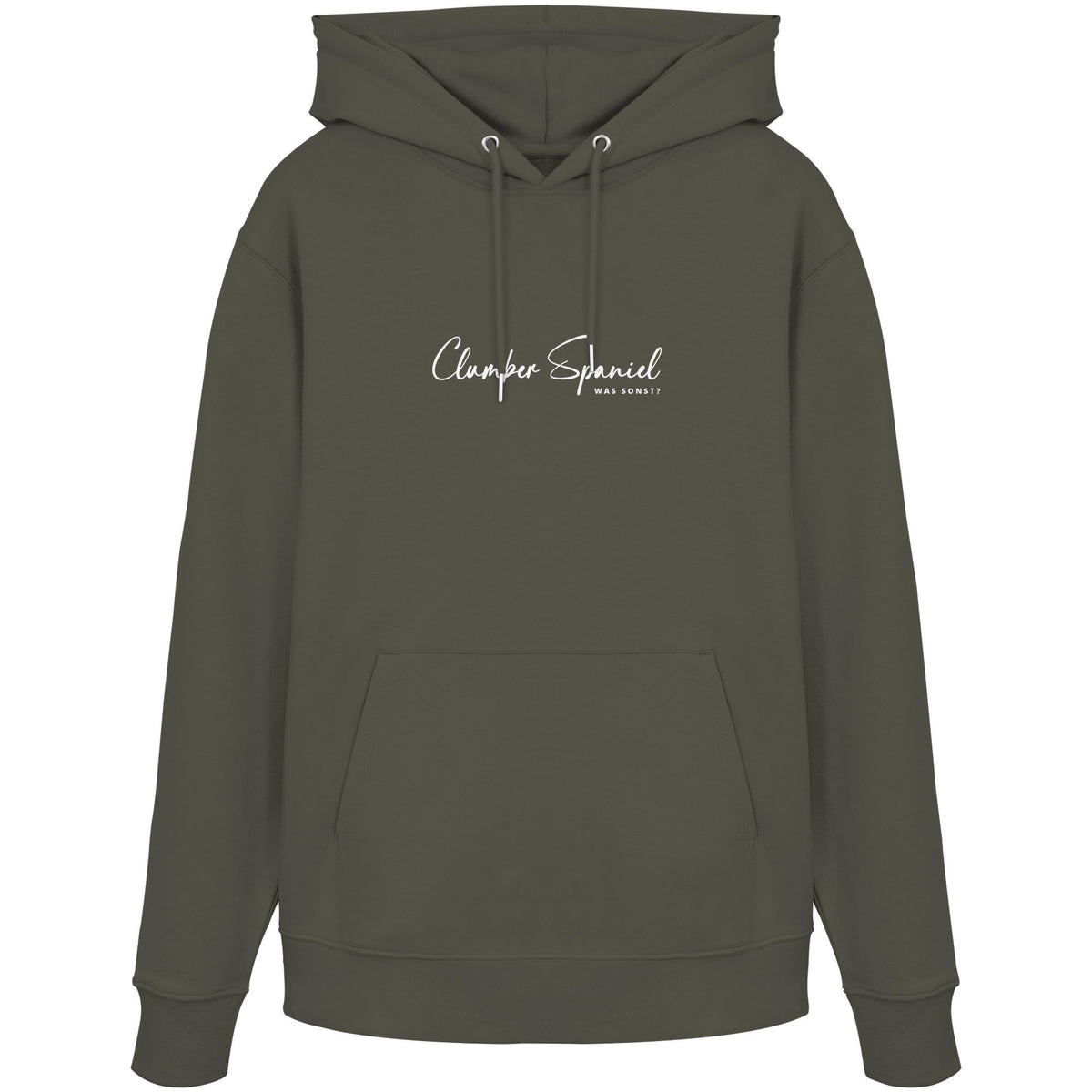 Was sonst? Clumber Spaniel - Organic Hoodie