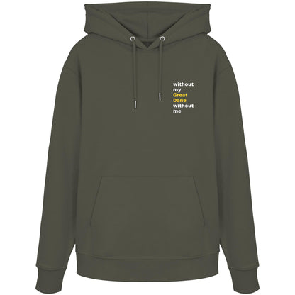 without my great dane - Organic Hoodie