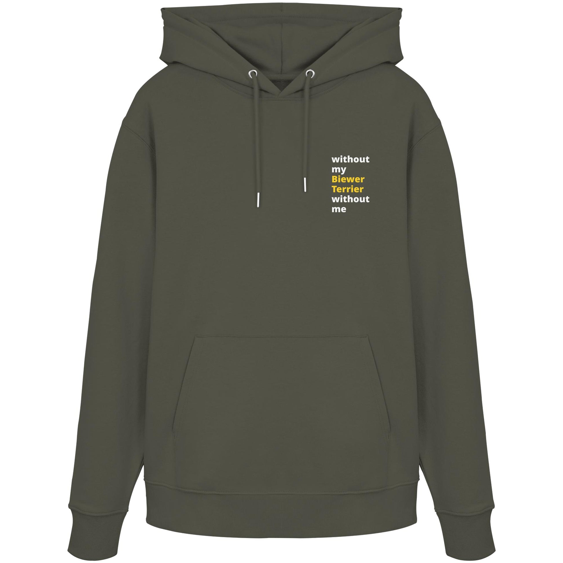 without my biewer terrier - Organic Hoodie