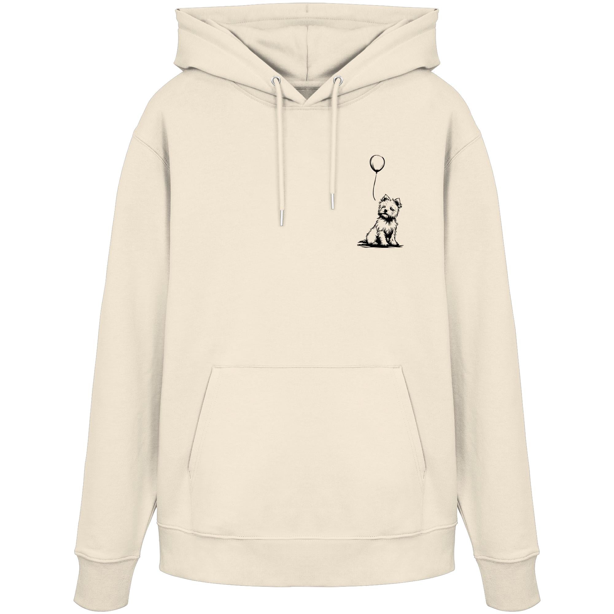 Ballon West Highland White Terrier - Organic Hoodie