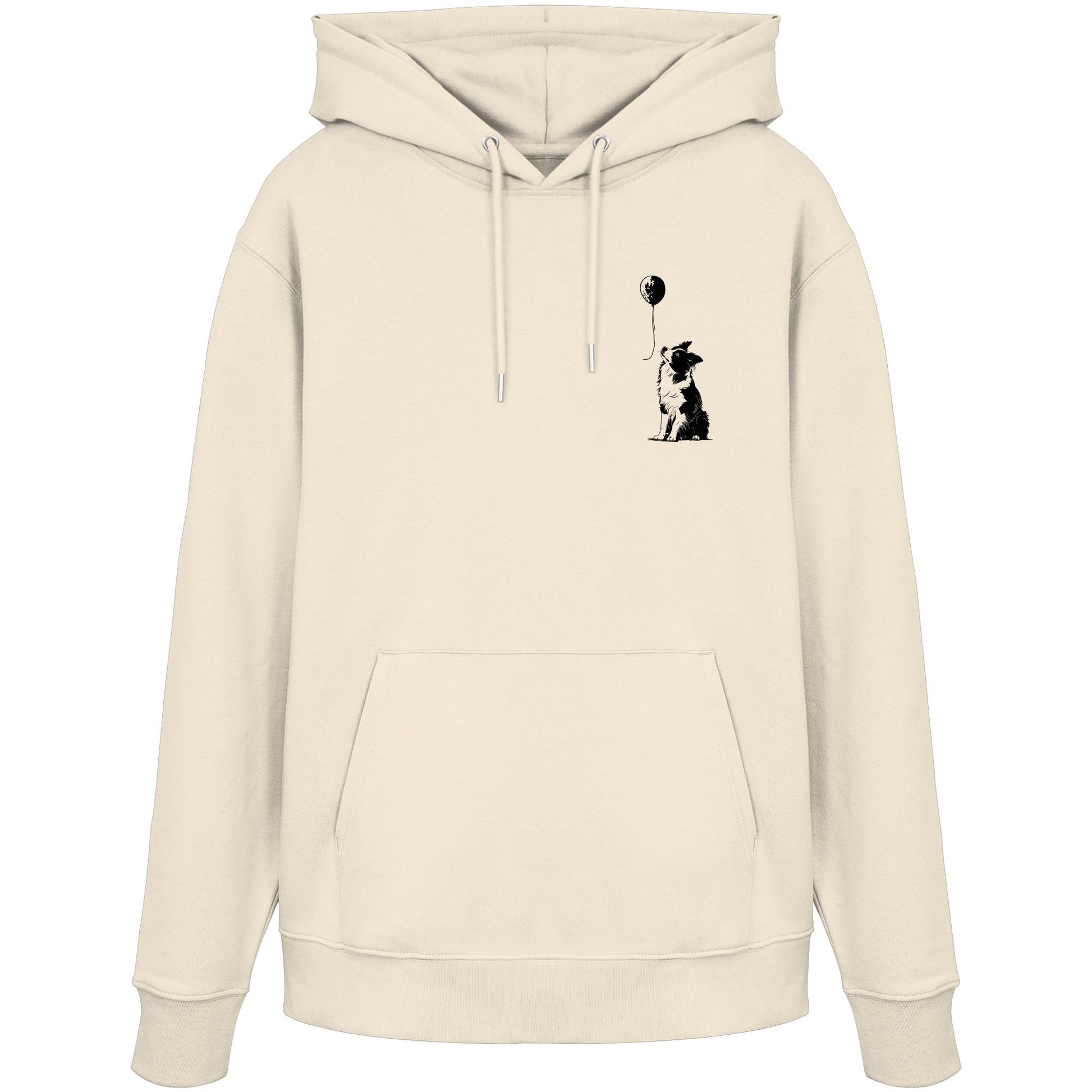 Ballon Border Collie - Organic Hoodie