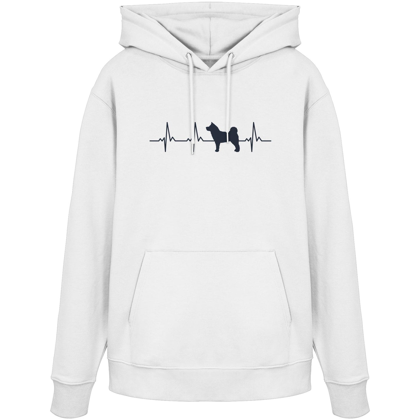 Herzschlag American Akita - Organic Hoodie