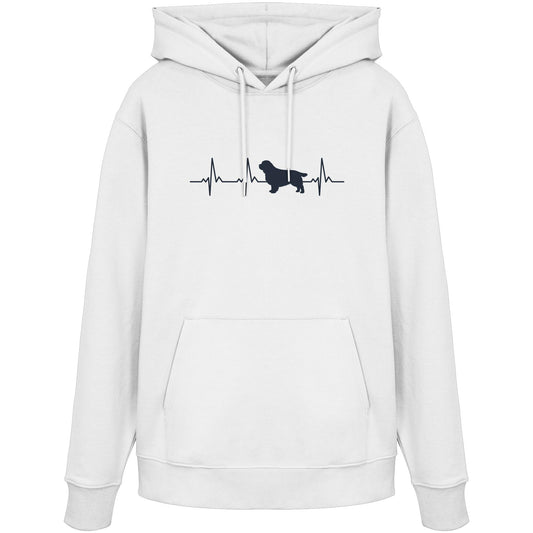 Herzschlag Clumber Spaniel - Organic Hoodie