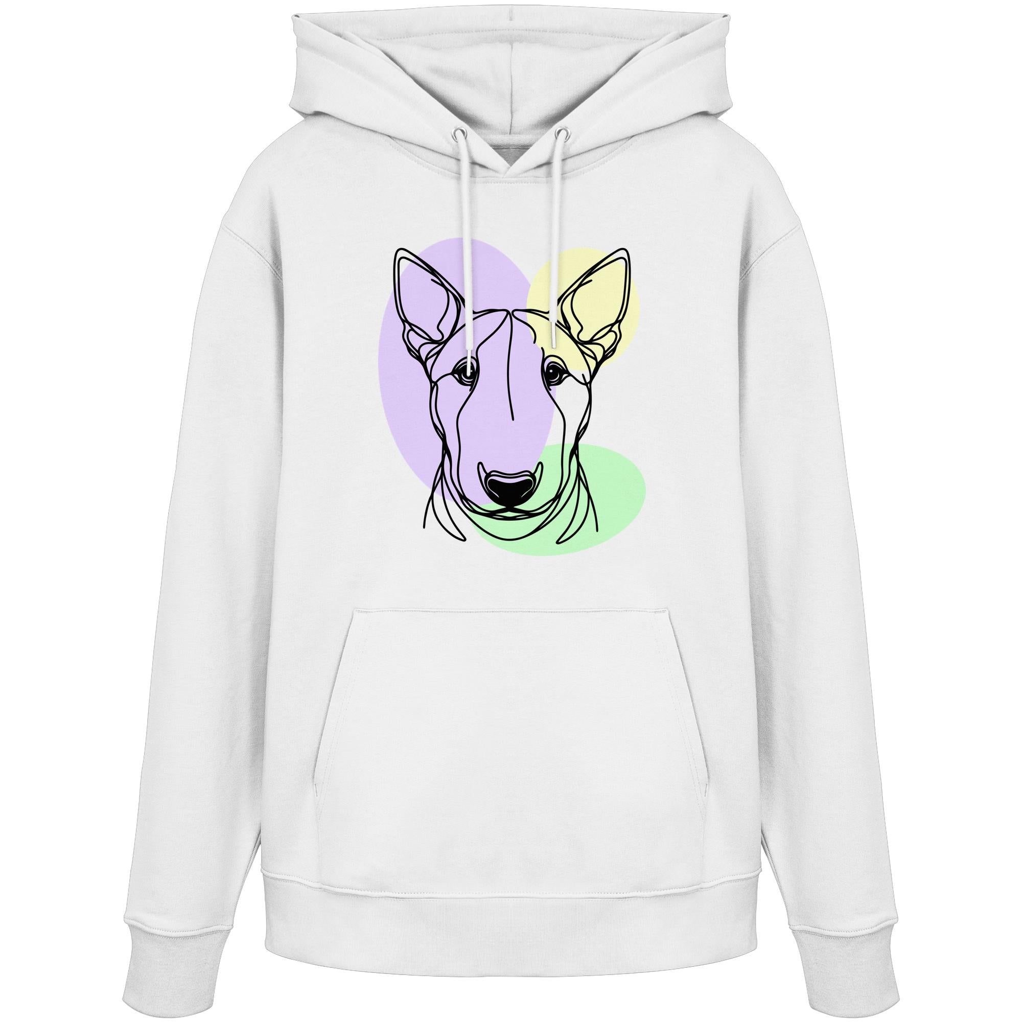 Line Art - Süßer Bullterrier - Organic Hoodie