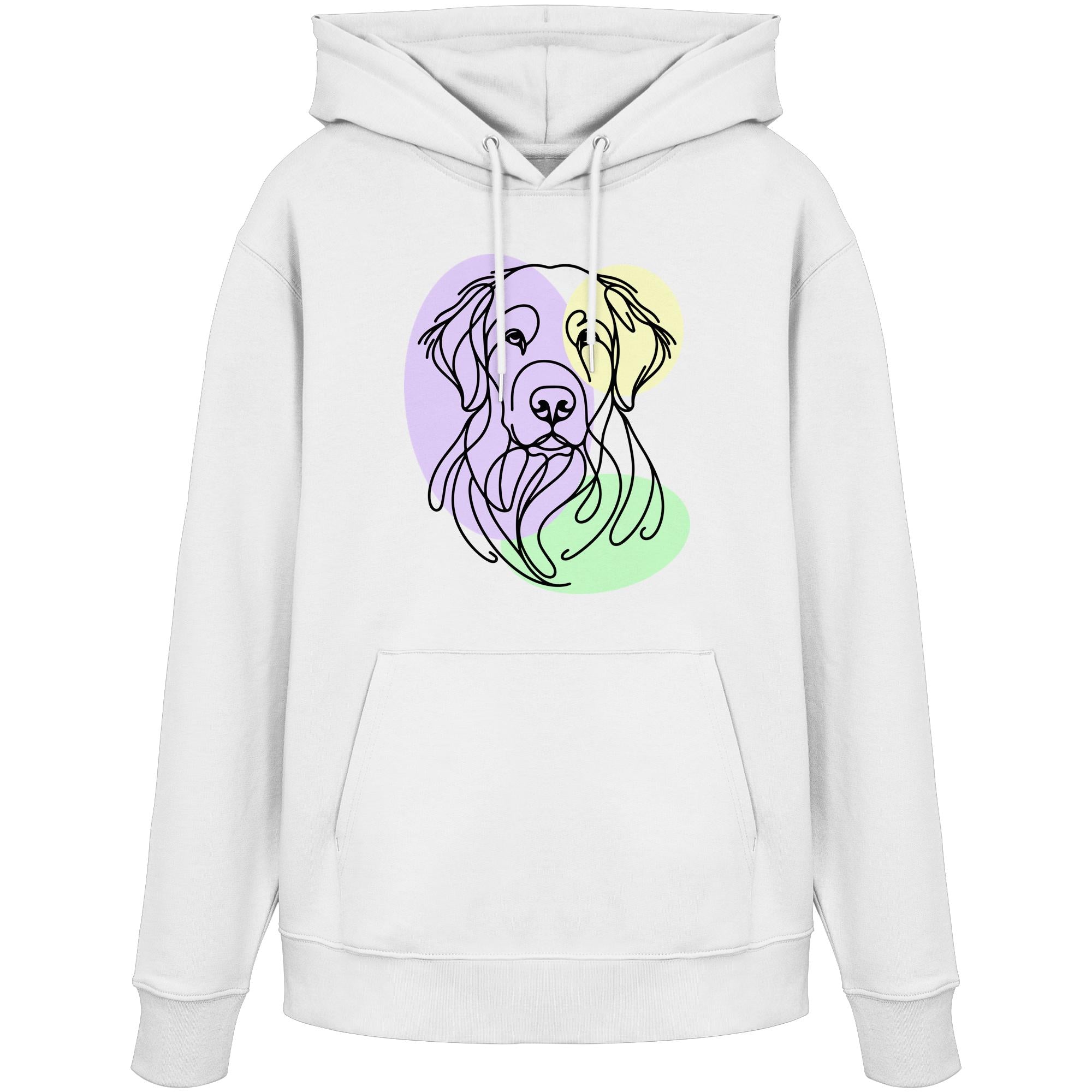 Line Art - Süßer Kuvasz - Organic Hoodie