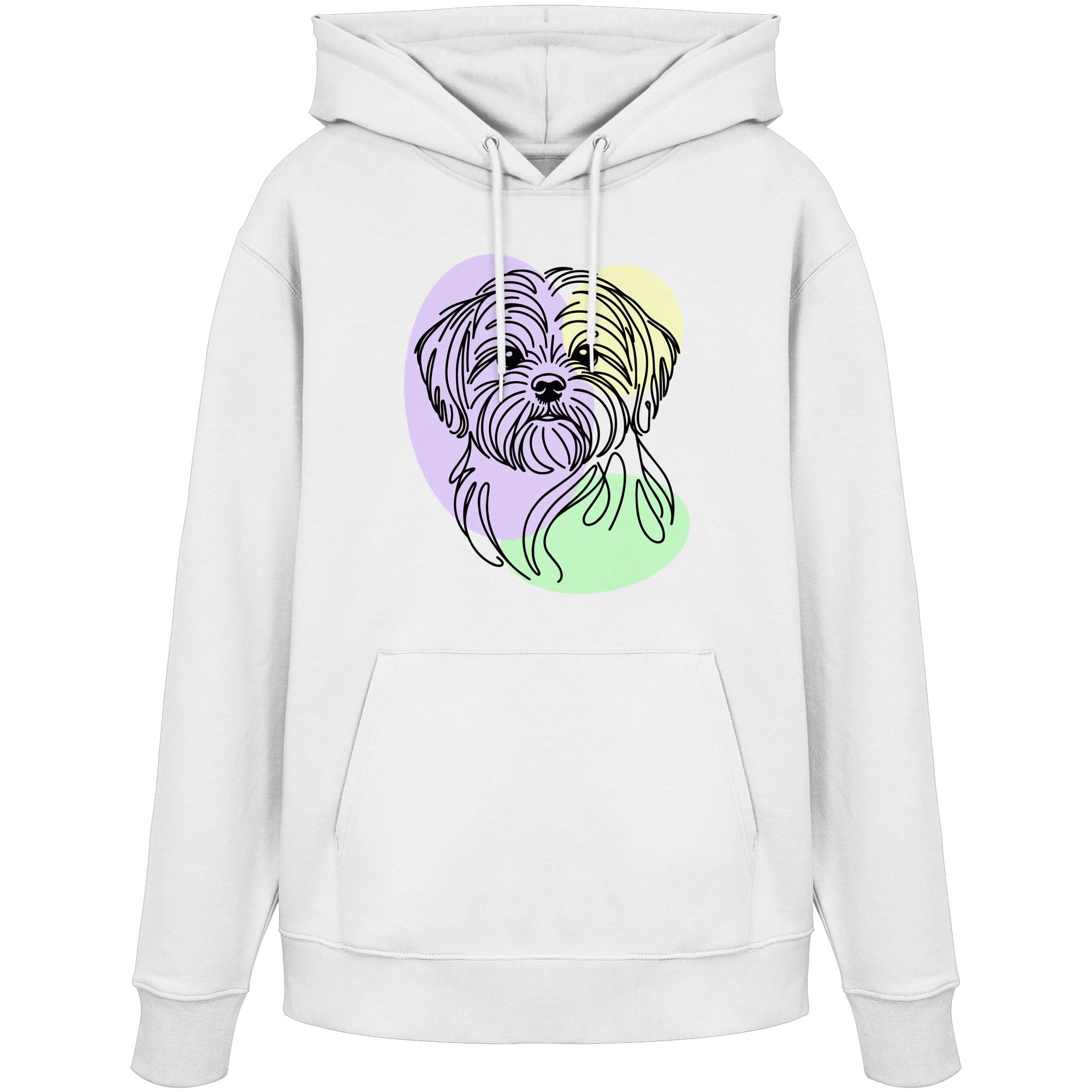 Line Art - Süßer Shih Tzu - Organic Hoodie
