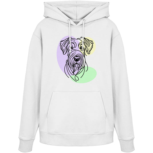 Line Art - Süßer Irish Terrier - Organic Hoodie