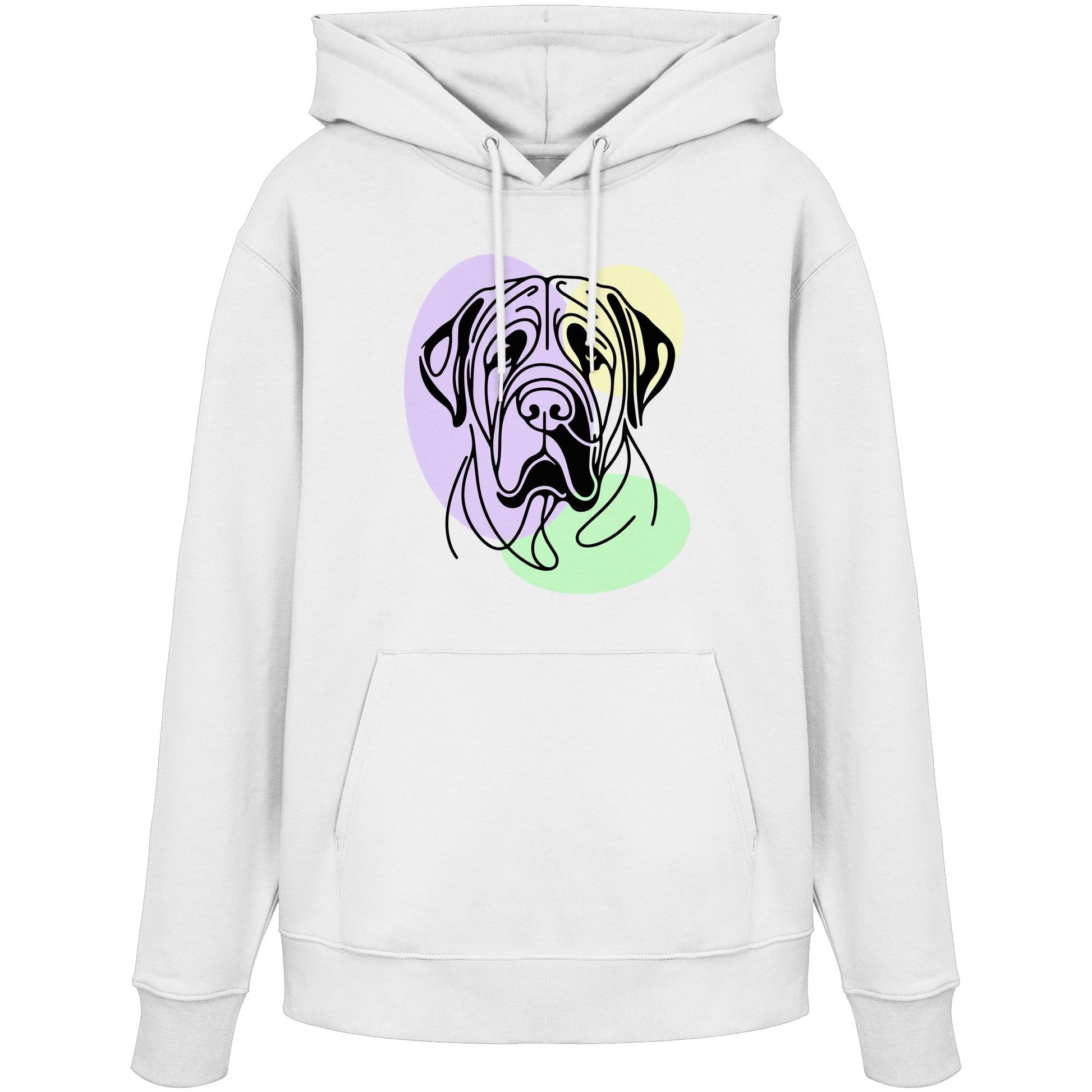 Line Art - Süßer Bullmastiff - Organic Hoodie