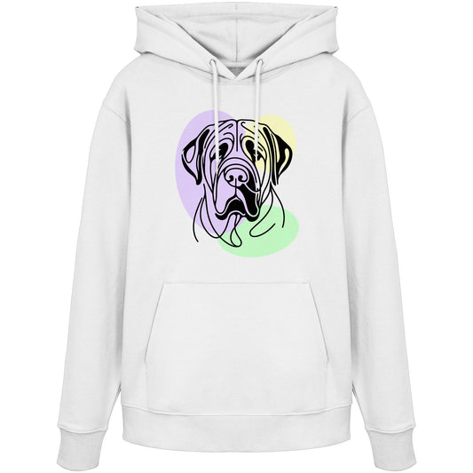 Line Art - Süßer Bullmastiff - Organic Hoodie