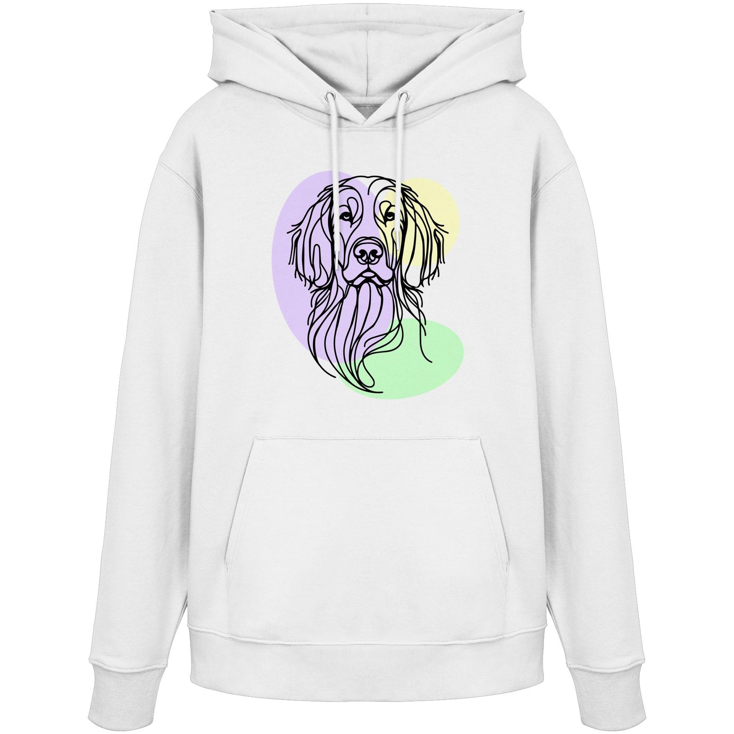 Line Art - Süßer Irish Setter - Organic Hoodie