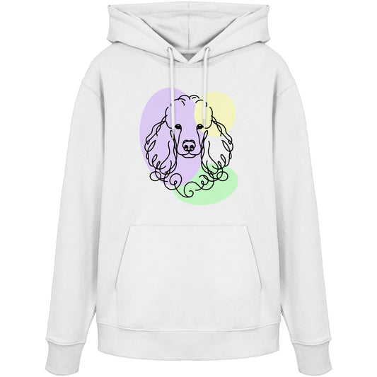 Line Art - Süßer Pudel - Organic Hoodie