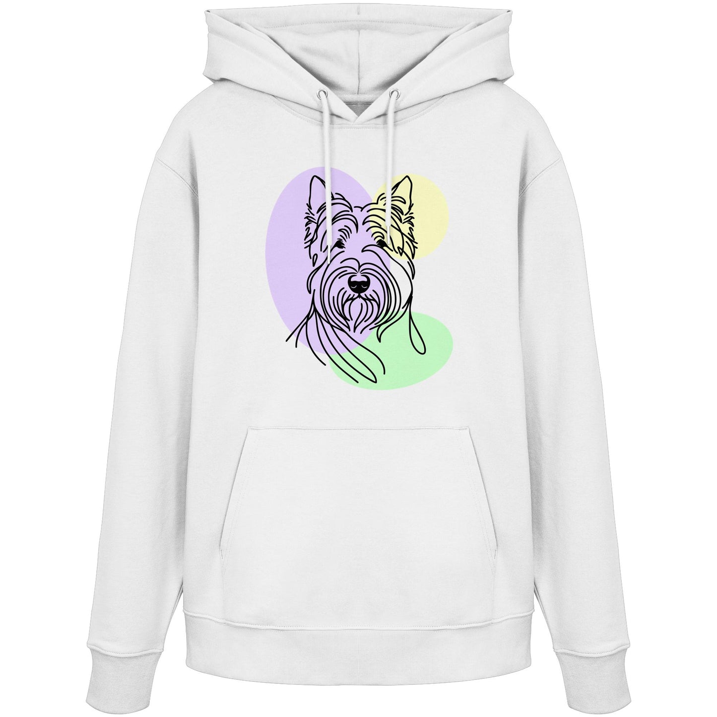 Line Art - Süßer Scottish Terrier - Organic Hoodie