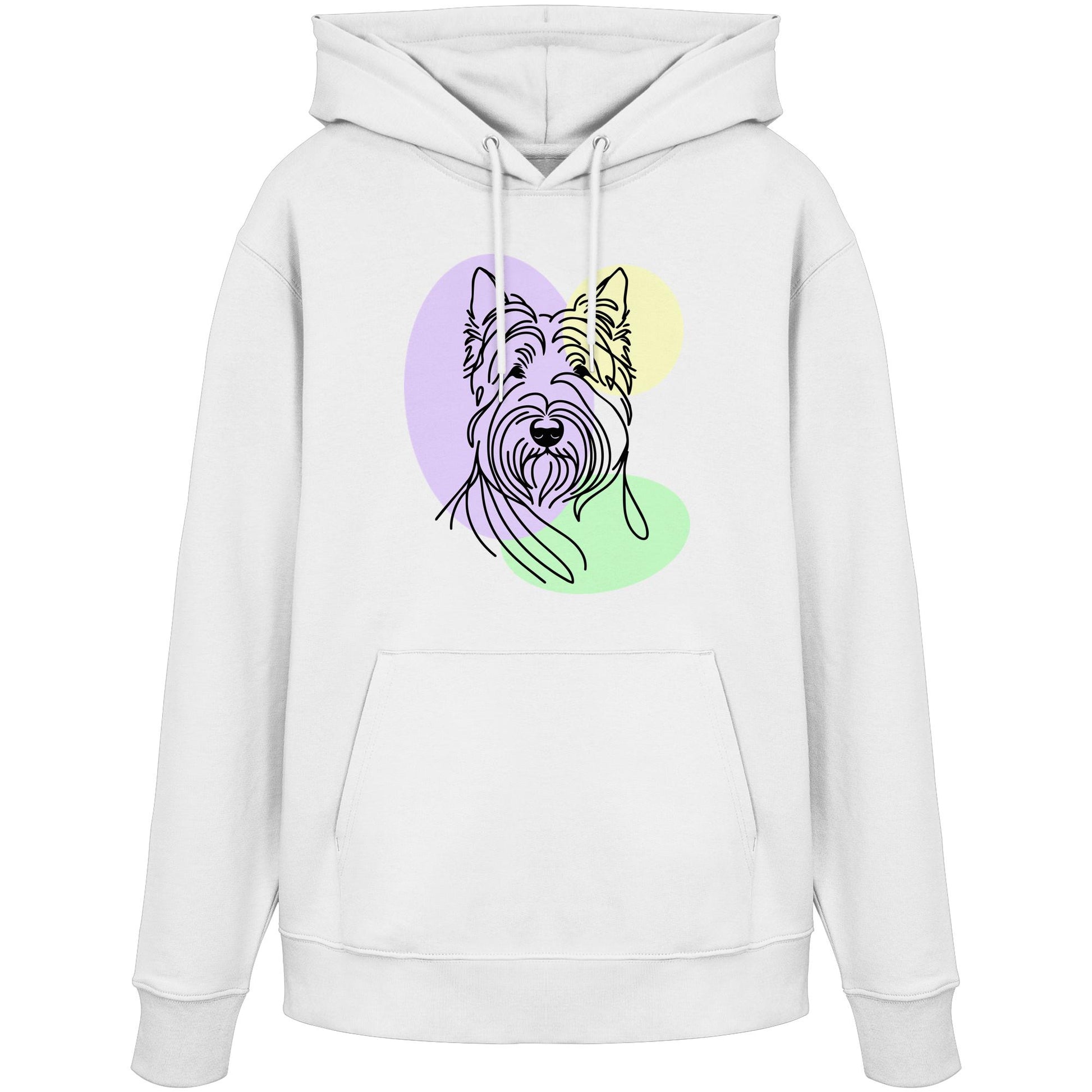 Line Art - Süßer Scottish Terrier - Organic Hoodie