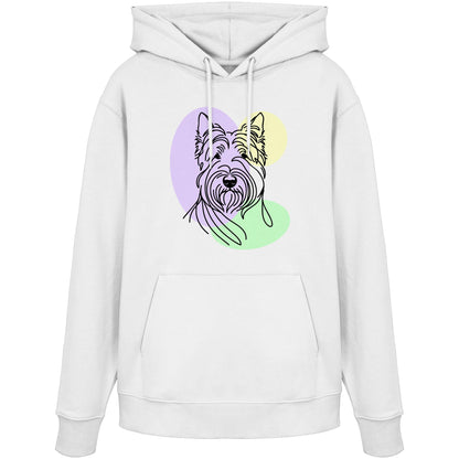 Line Art - Süßer Scottish Terrier - Organic Hoodie