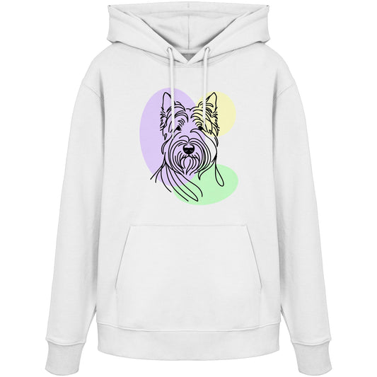 Line Art - Süßer Scottish Terrier - Organic Hoodie
