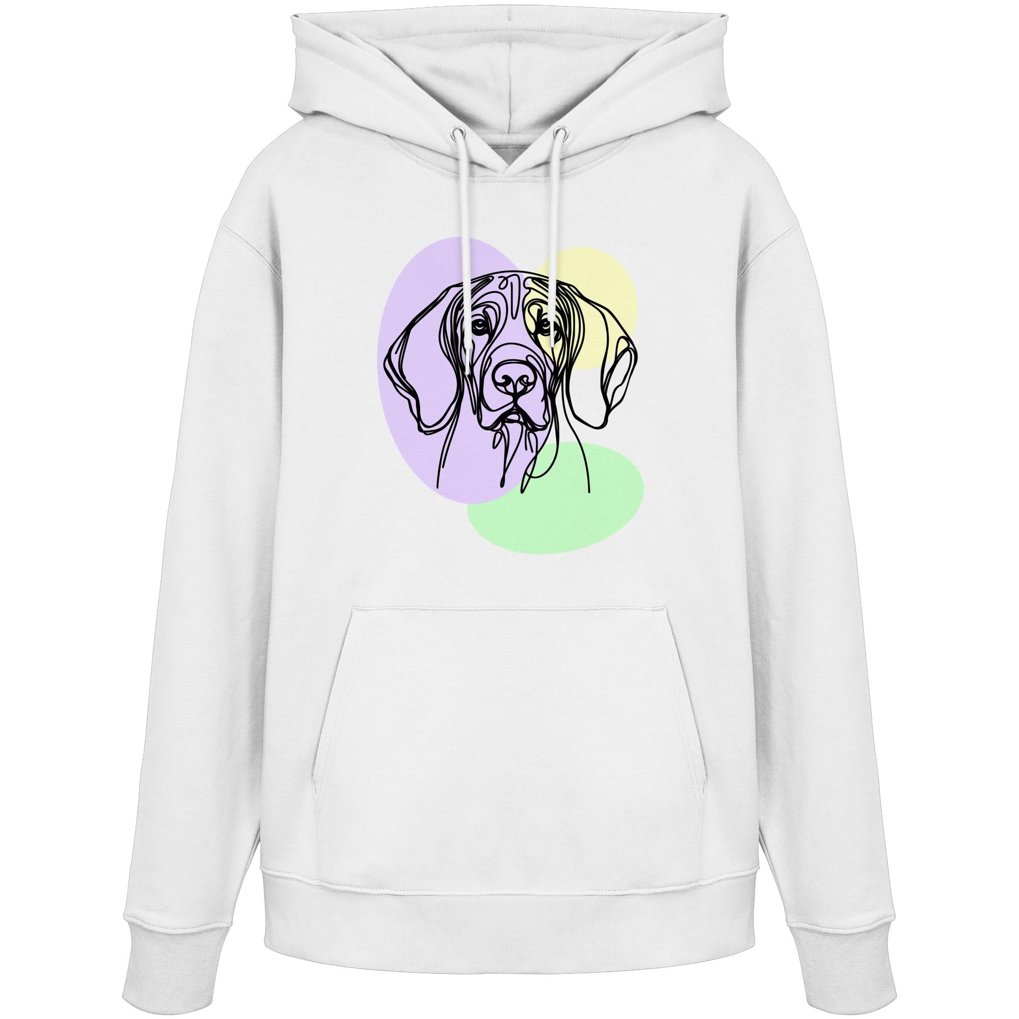Line Art - Süßer Bayerischer Gebirgsschweißhund - Organic Hoodie