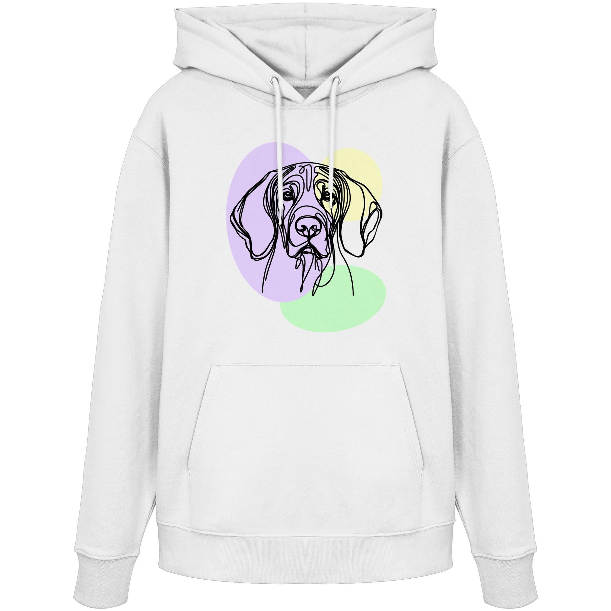 Line Art - Süßer Bayerischer Gebirgsschweißhund - Organic Hoodie