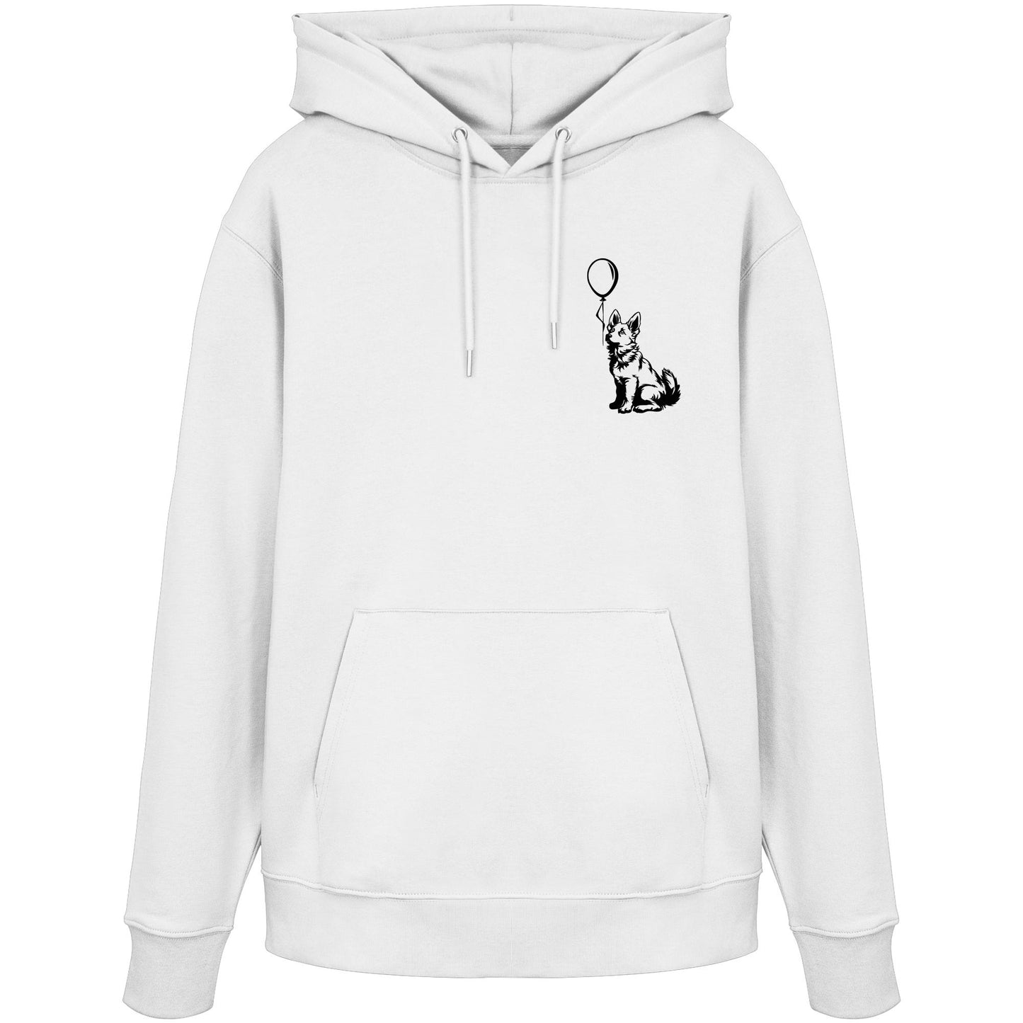 Ballon Weißer Schäferhund - Organic Hoodie