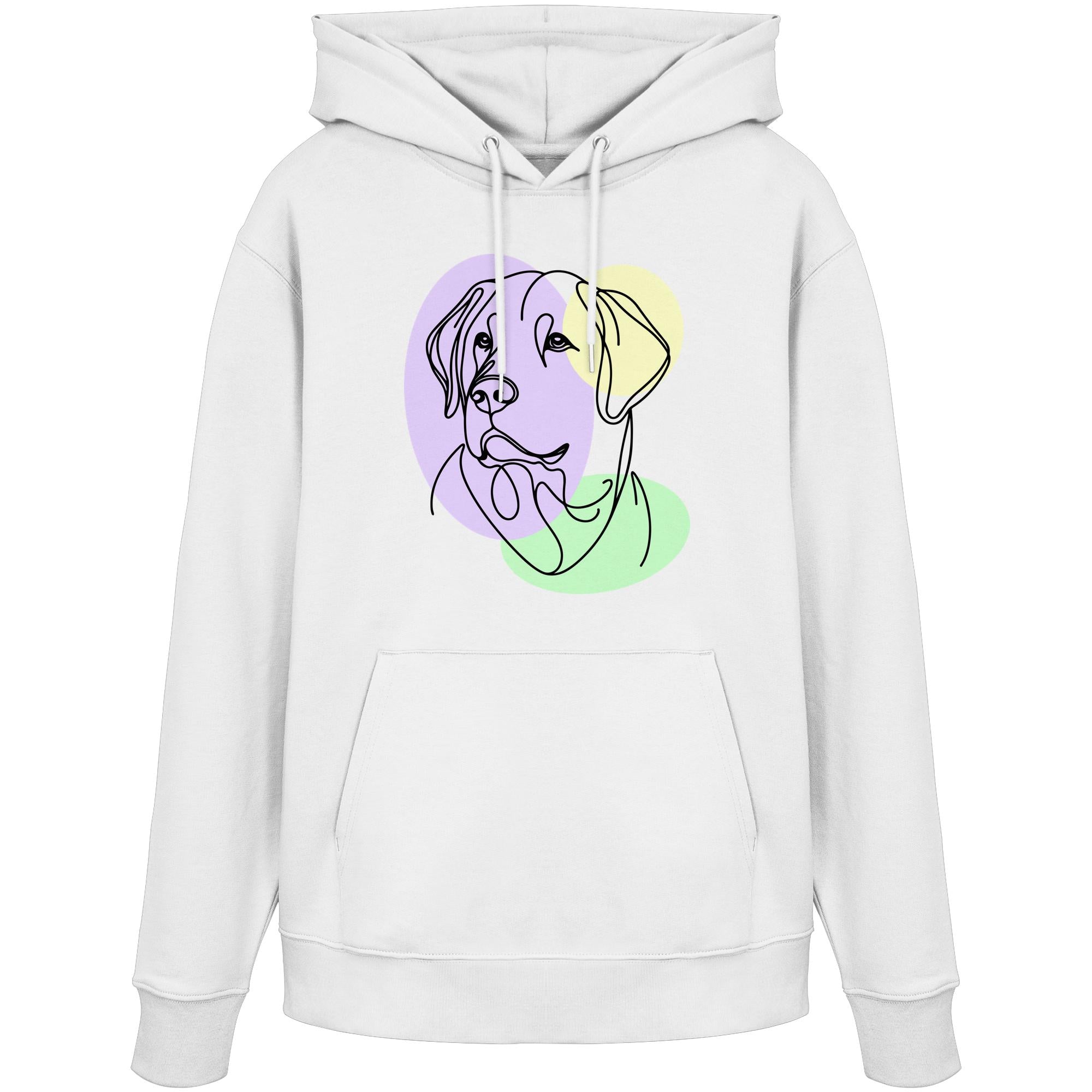 Line Art - Süßer Labrador - Organic Hoodie